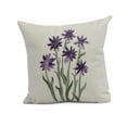 thumbnail image 1 of Simply Daisy, 18 x 18 inch,Daffodils Decorative Pillow,Purple, 1 of 2