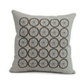 thumbnail image 1 of Simply Daisy, 18 x 18 inch, Nautical Geo Square, Geometric Print Pillow, Ivory, 1 of 2