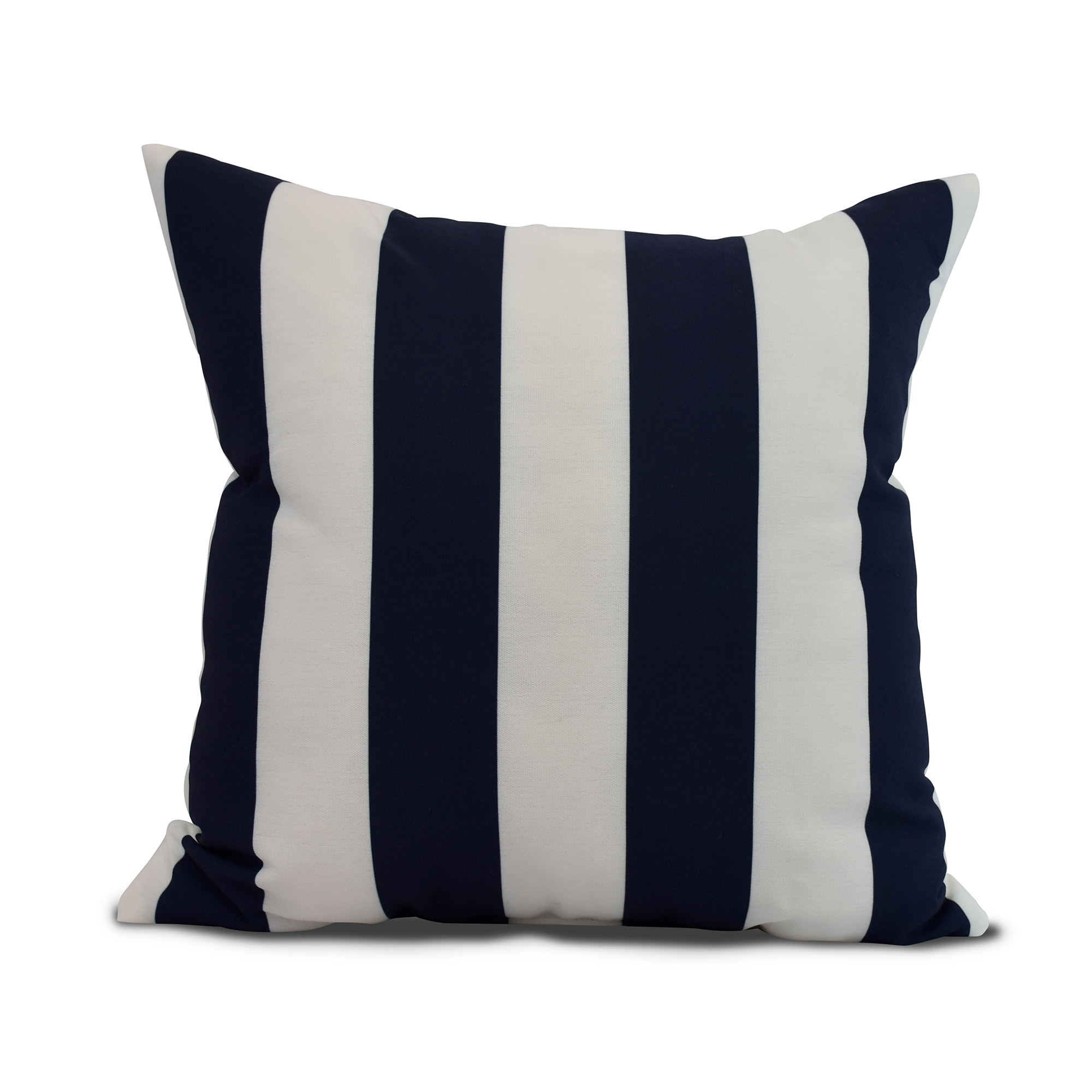 Simply Daisy, 18 x 18 inch, Rugby Stripe, Stripe Print Pillow, Navy