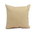 thumbnail image 1 of Simply Daisy, 18 x 18 inch,Ticking Stripe Decorative Pillow,Yellow, 1 of 2