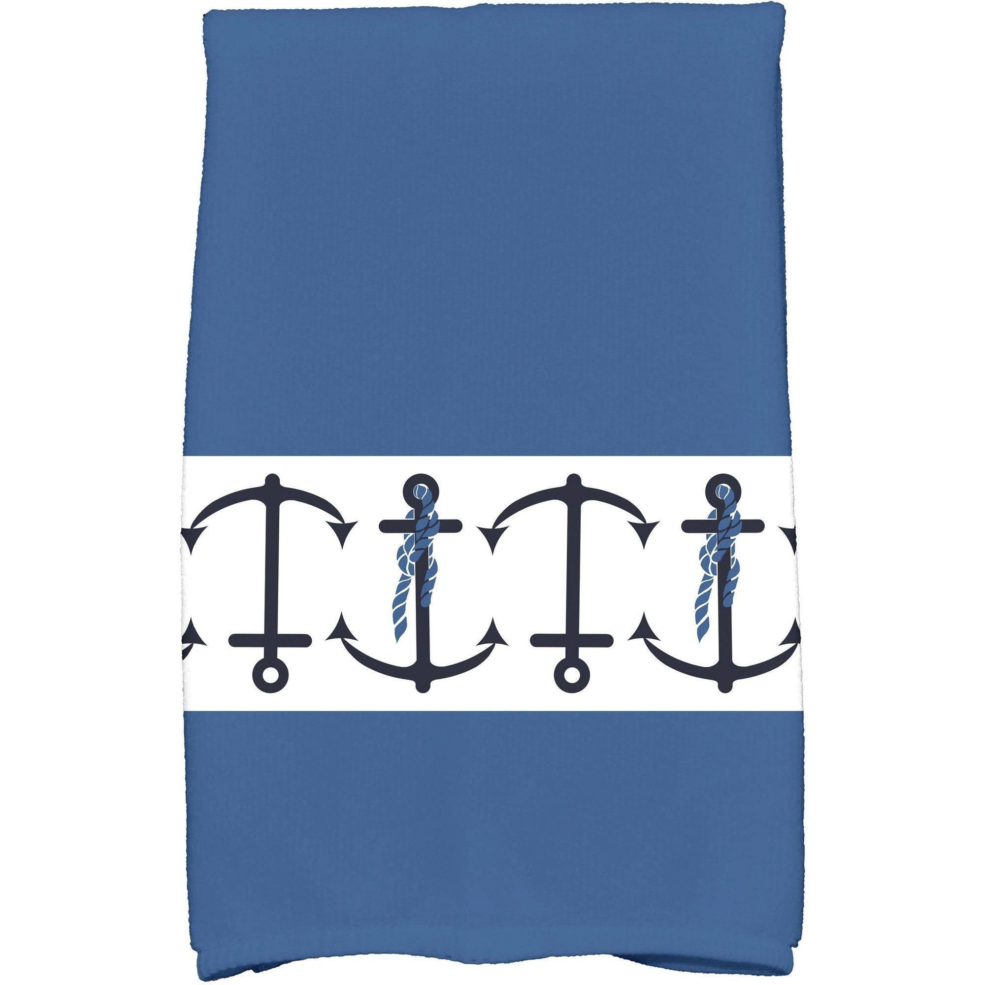 Simply Daisy 18" x 30" Anchor Stripe Stripe Print Kitchen Towel
