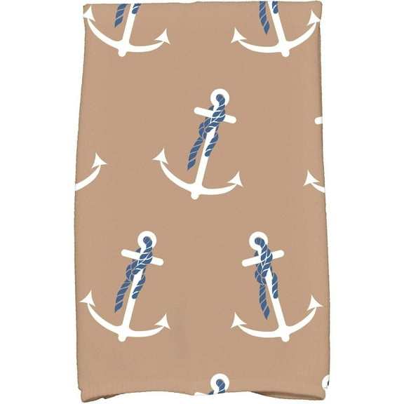 Simply Daisy 18" x 30" Anchor Whimsy Geometric Print Kitchen Towel