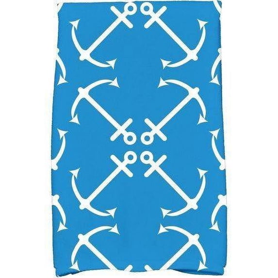 Simply Daisy 18" x 30" Anchor's Up Geometric Print Kitchen Towel