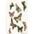 thumbnail image 1 of Simply Daisy 18" x 30" Antique Butterflies and Flowers Animal Print Kitchen Towel, 1 of 2