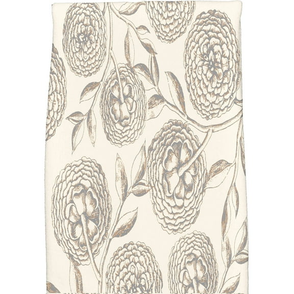 Simply Daisy 18" x 30" Antique Flowers Floral Print Kitchen Towel