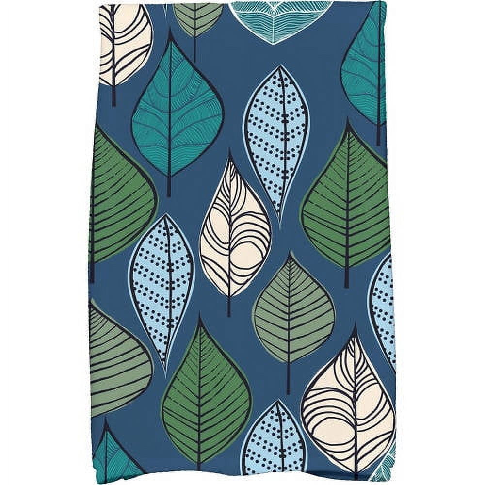 Simply Daisy 18" x 30" Autumn Leaves Floral Print Kitchen Towel