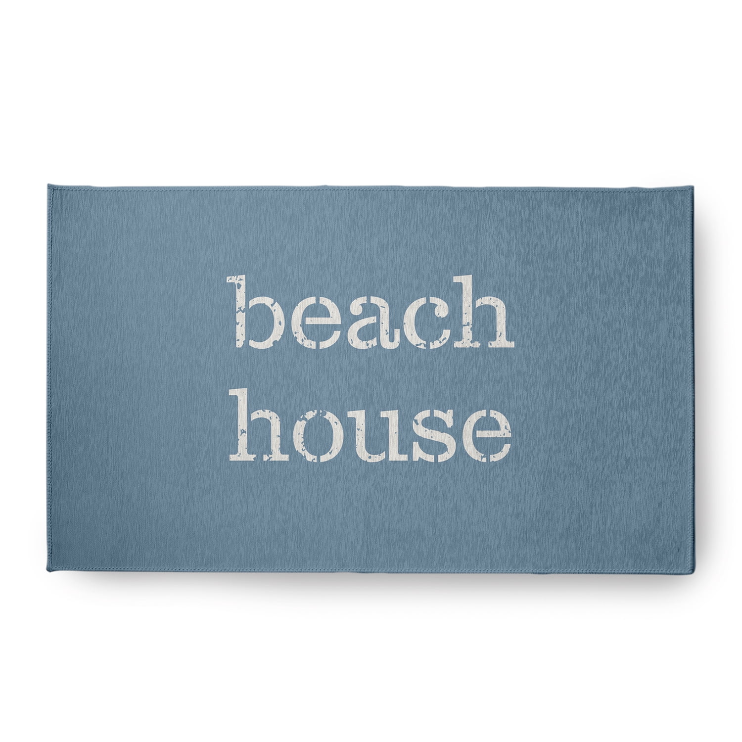 Simply Daisy 18 x 30 Beach House Nautical Chenille Rug, Dusty Smoke