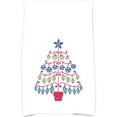 thumbnail image 1 of Simply Daisy 18" x 30" Beach Tree Holiday Geometric Print Kitchen Towel, 1 of 2