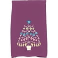 thumbnail image 1 of Simply Daisy 18" x 30" Beach Tree Holiday Geometric Print Kitchen Towel, 1 of 2