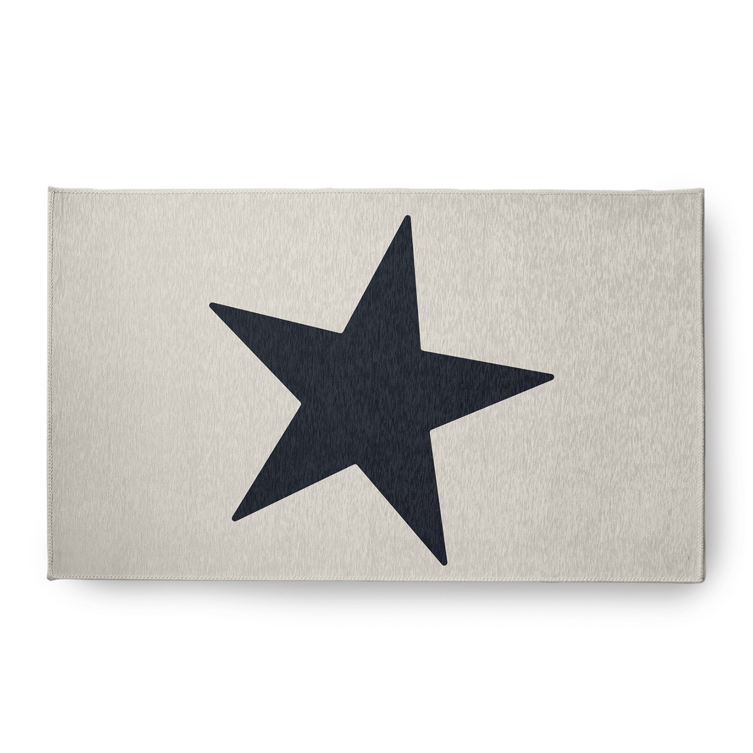 Simply Daisy 18 x 30 Big Star Chenille Rug, Shark Blue