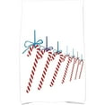 thumbnail image 1 of Simply Daisy 18" x 30" Candy Canes Holiday Geometric Print Kitchen Towel, 1 of 2