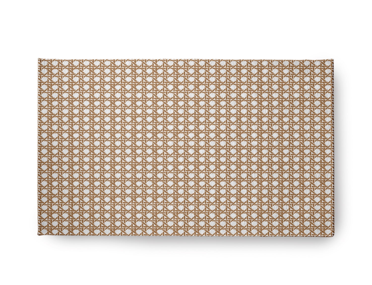 Simply Daisy 18" x 30" Caramel Rattan Geometric Rug