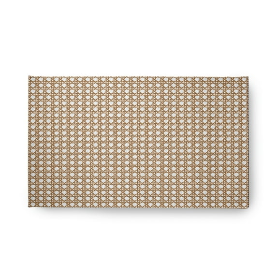 Simply Daisy 18" x 30" Caramel Rattan Geometric Rug