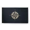 thumbnail image 1 of Simply Daisy 18 x 30 Compass Nautical Chenille Rug, Shark Blue, 1 of 4