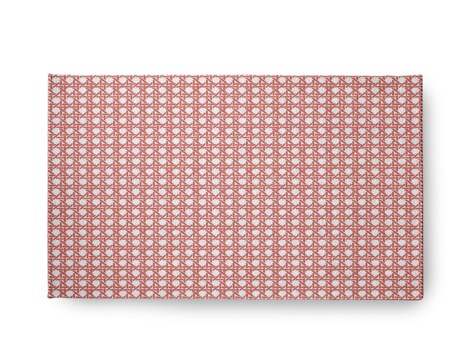 Simply Daisy 18" x 30" Coral Rattan Geometric Rug