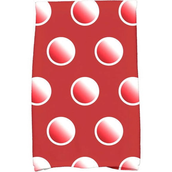 Simply Daisy 18" x 30" Dip Dye Dots Holiday Geometric Print Kitchen Towel