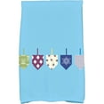 thumbnail image 1 of Simply Daisy 18" x 30" Doodled Dreidels Holiday Geometric Print Kitchen Towel, 1 of 2