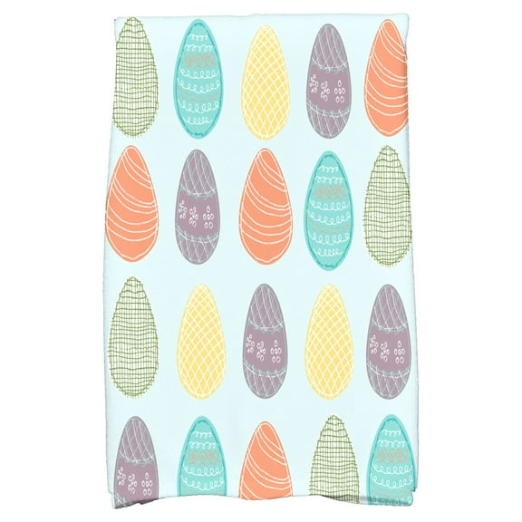 Simply Daisy 18" x 30" Eggs-ellent! Easter Geometric Print Kitchen Towel