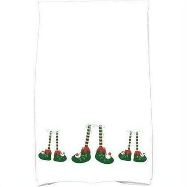 Simply Daisy 18" x 30" Elfin Magic Holiday Geometric Print Kitchen Towel