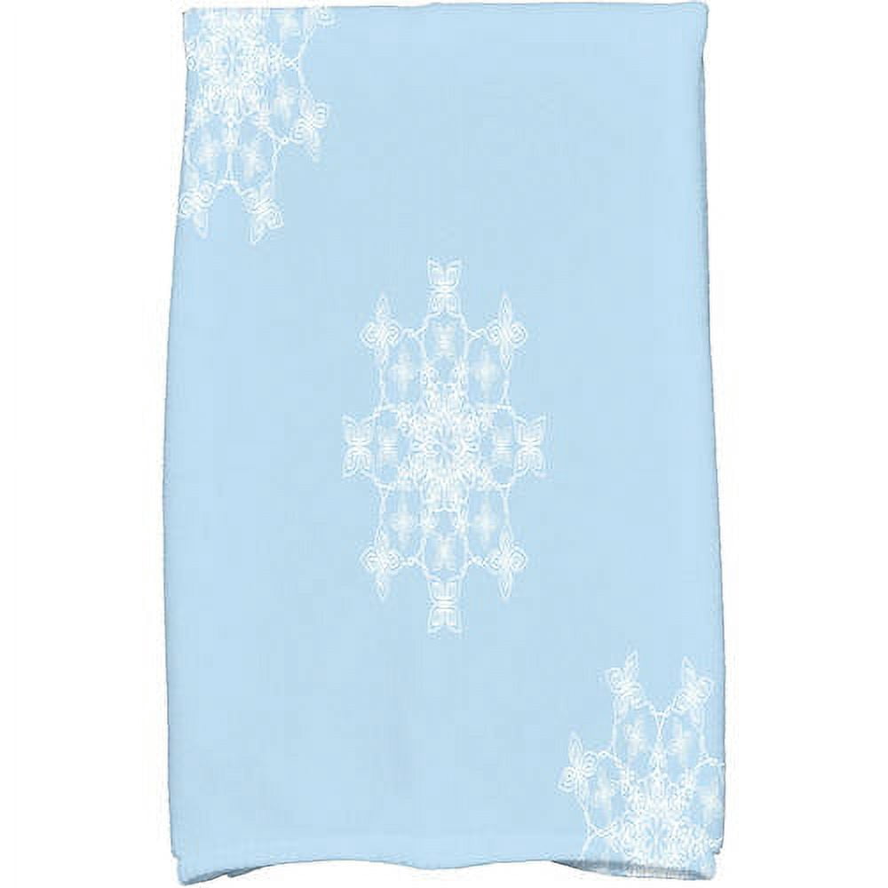 Simply Daisy 18" x 30" Falling Snow Holiday Geometric Print Kitchen Towel