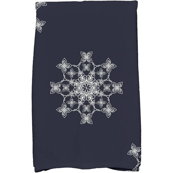 Simply Daisy 18" x 30" Falling Snow Holiday Geometric Print Kitchen Towel