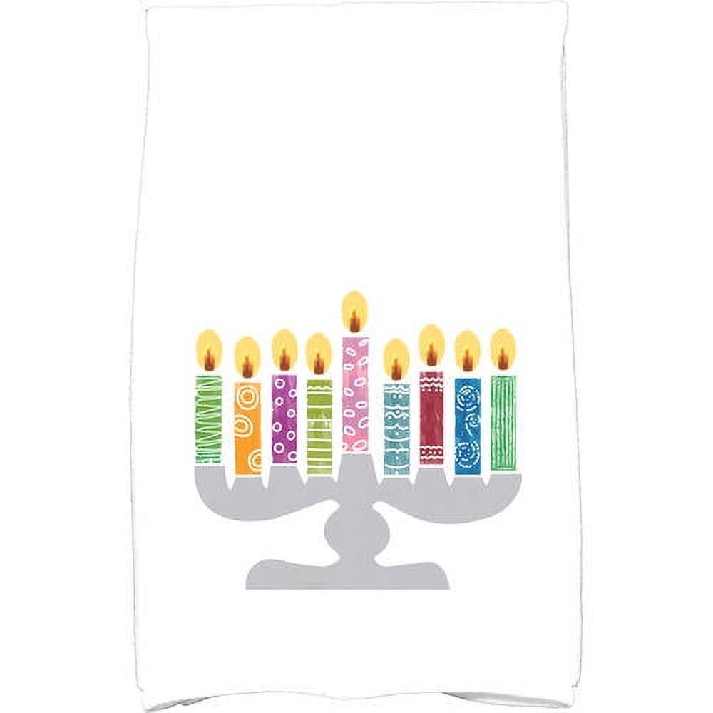 Simply Daisy 18" x 30" Festival of Lights Holiday Geometric Print Kitchen Towel