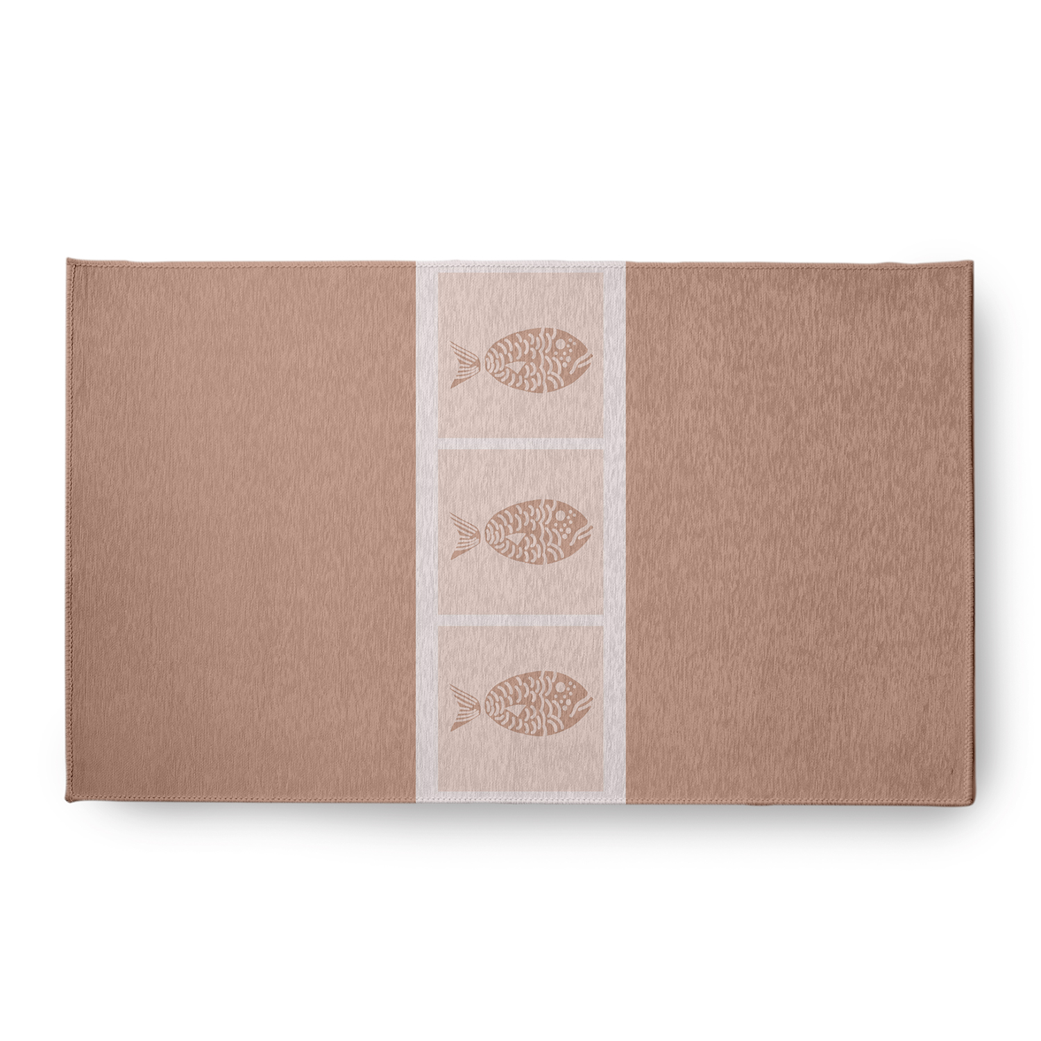 Simply Daisy 18 x 30 Fish Chips Nautical Chenille Rug, Mauve