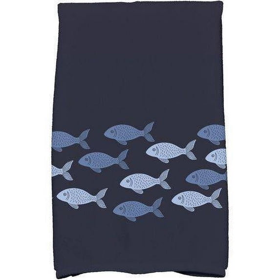 Simply Daisy 18" x 30" Fish Line Animal Print Kitchen Towel