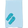 thumbnail image 1 of Simply Daisy 18" x 30" Flip Flops Geometric Print Kitchen Towel, 1 of 2