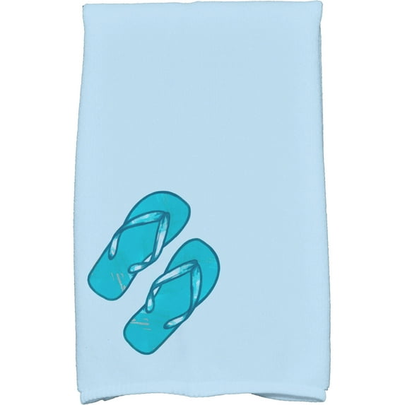 Simply Daisy 18" x 30" Flip Flops Geometric Print Kitchen Towel
