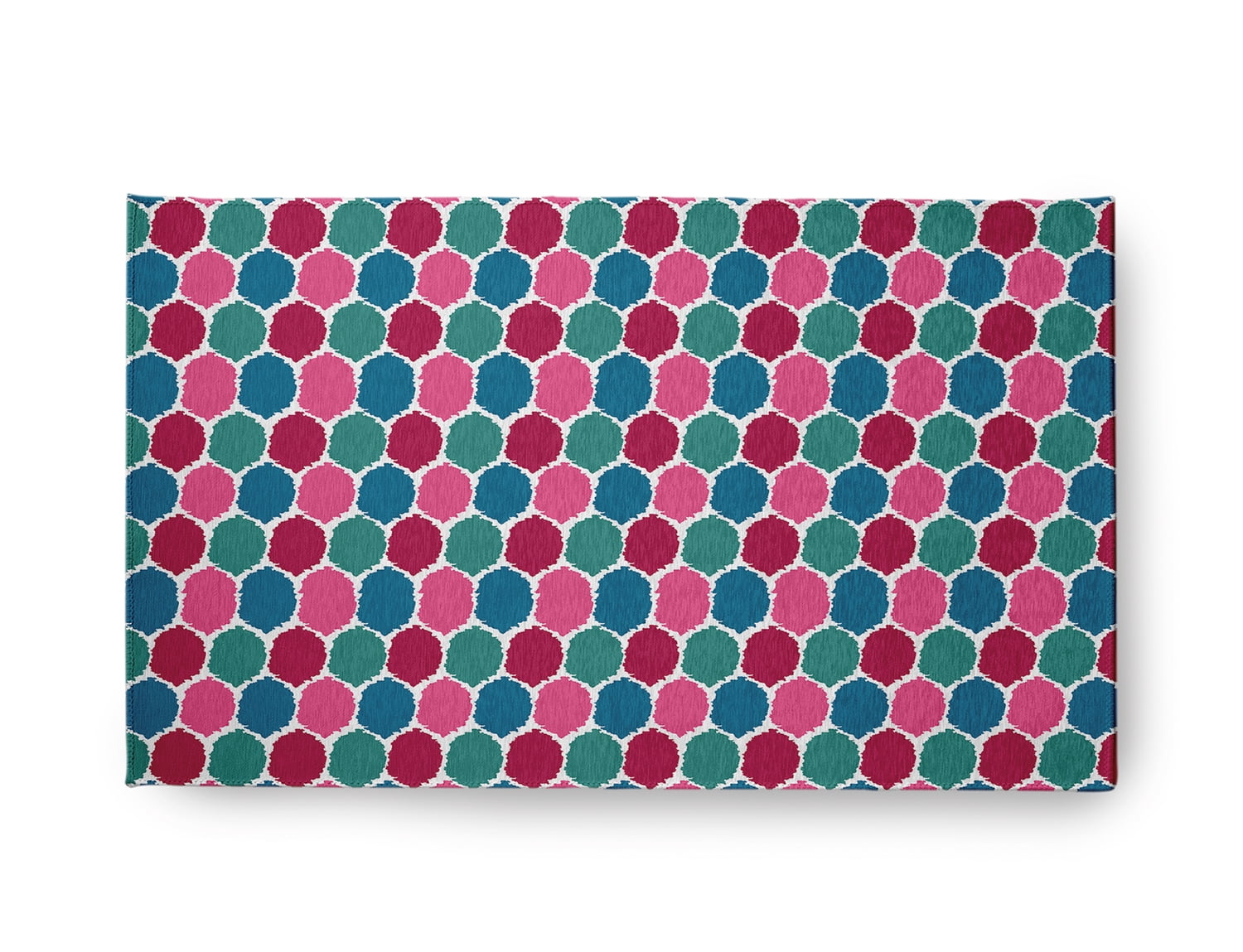 Simply Daisy 18" x 30" Fuschia Geometric Indoor/outdoor Rug