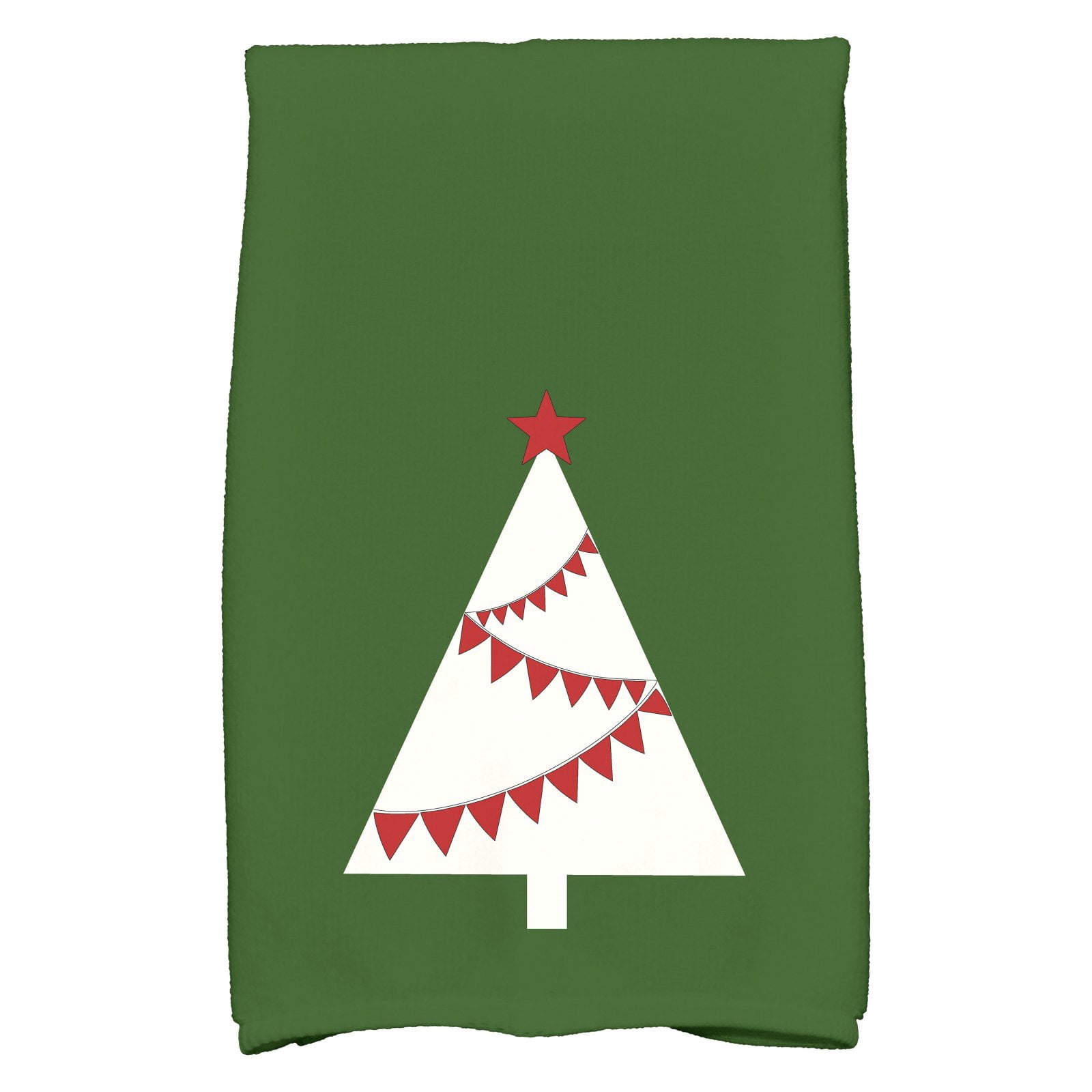 Simply Daisy 18" x 30" Garland Tree Holiday Geometric Print Kitchen Towel