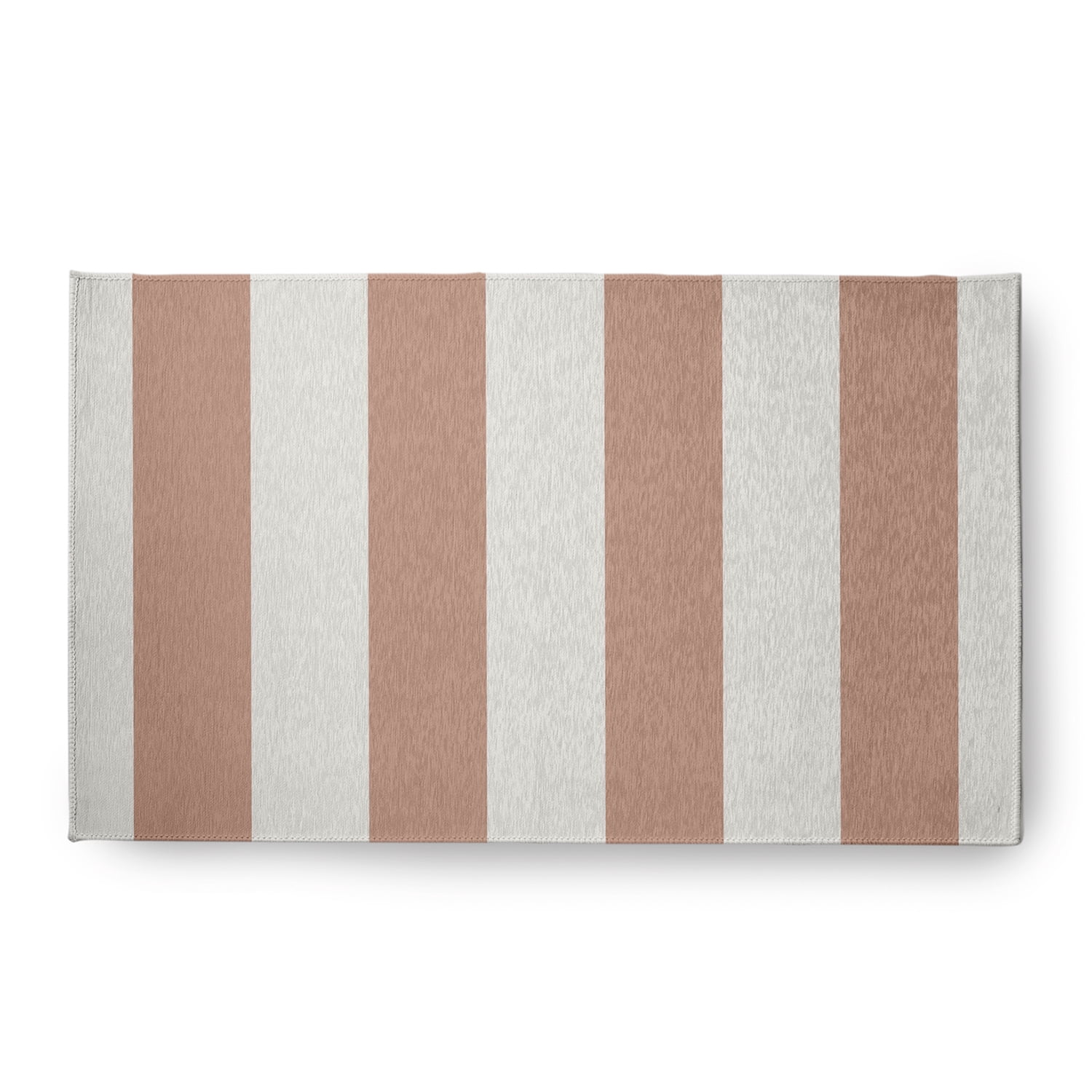 Simply Daisy 18 x 30 Graduated Stripe Chenille Rug, Mauve