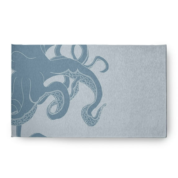 Simply Daisy 18 x 30 Gus Nautical Chenille Rug, Dusty Smoke