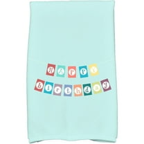 Simply Daisy 18" x 30" Happy Birthday Holiday Word Print Kitchen Towel