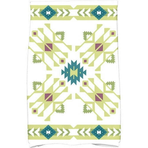 Simply Daisy 18" x 30" Jodhpur Border 4 Geometric Print Kitchen Towel