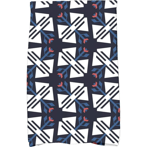 Simply Daisy 18" x 30" Jodhpur Ditsy Geometric Print Kitchen Towel