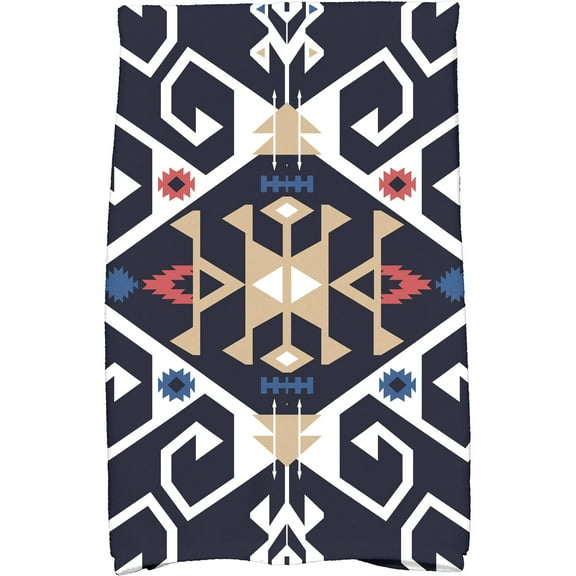 Simply Daisy 18" x 30" Jodhpur Medallion Geometric Print Kitchen Towel