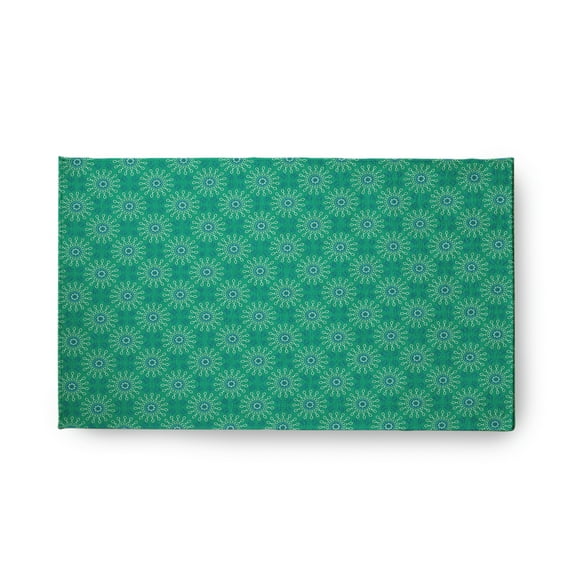 Simply Daisy 18" x 30" Kelly Green Sun Tile Indoor/outdoor Rug