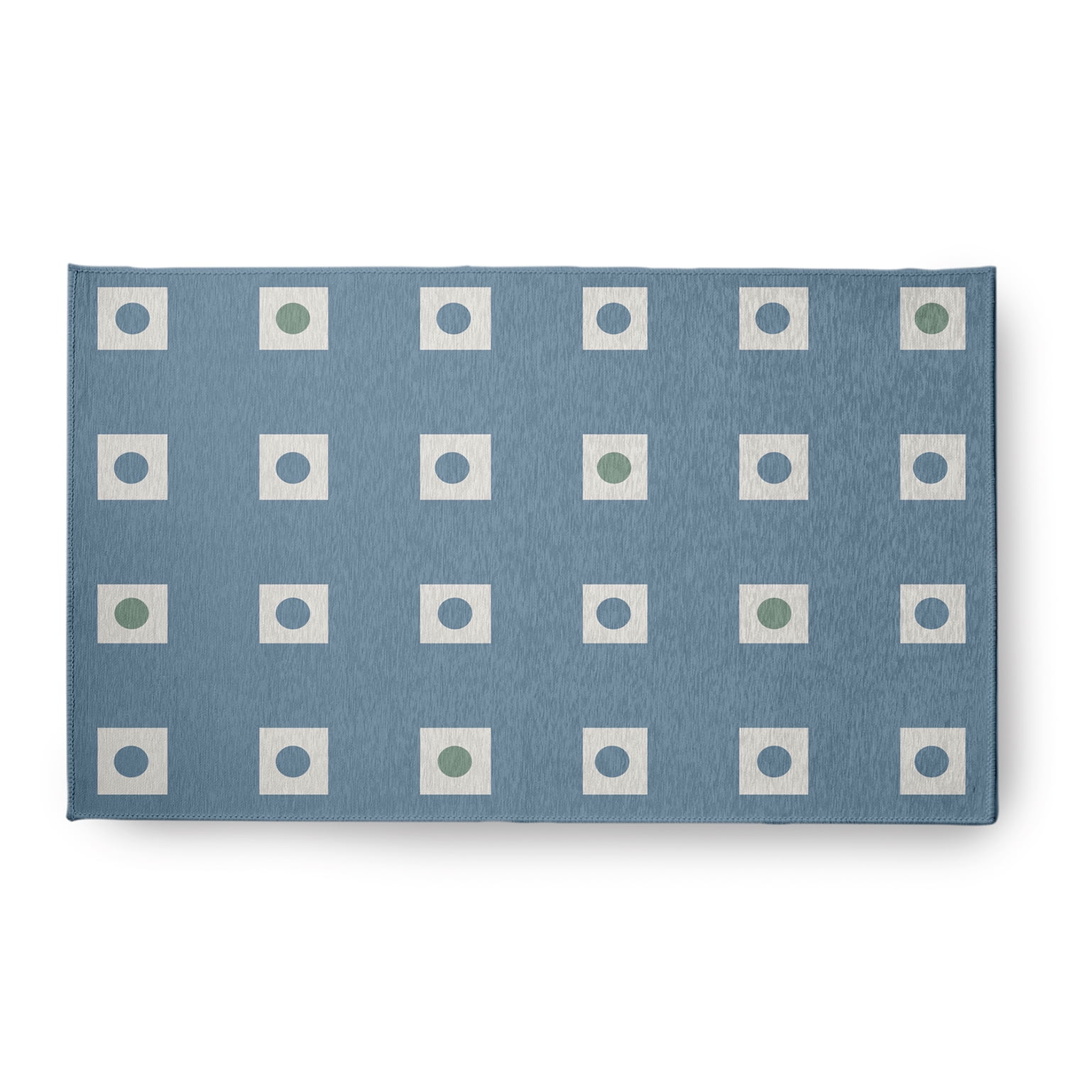 Simply Daisy 18 x 30 Li'l Boxes Chenille Rug, Dusty Smoke