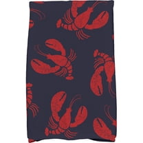Simply Daisy 18" x 30" Lobster Fest Animal Print Kitchen Towel