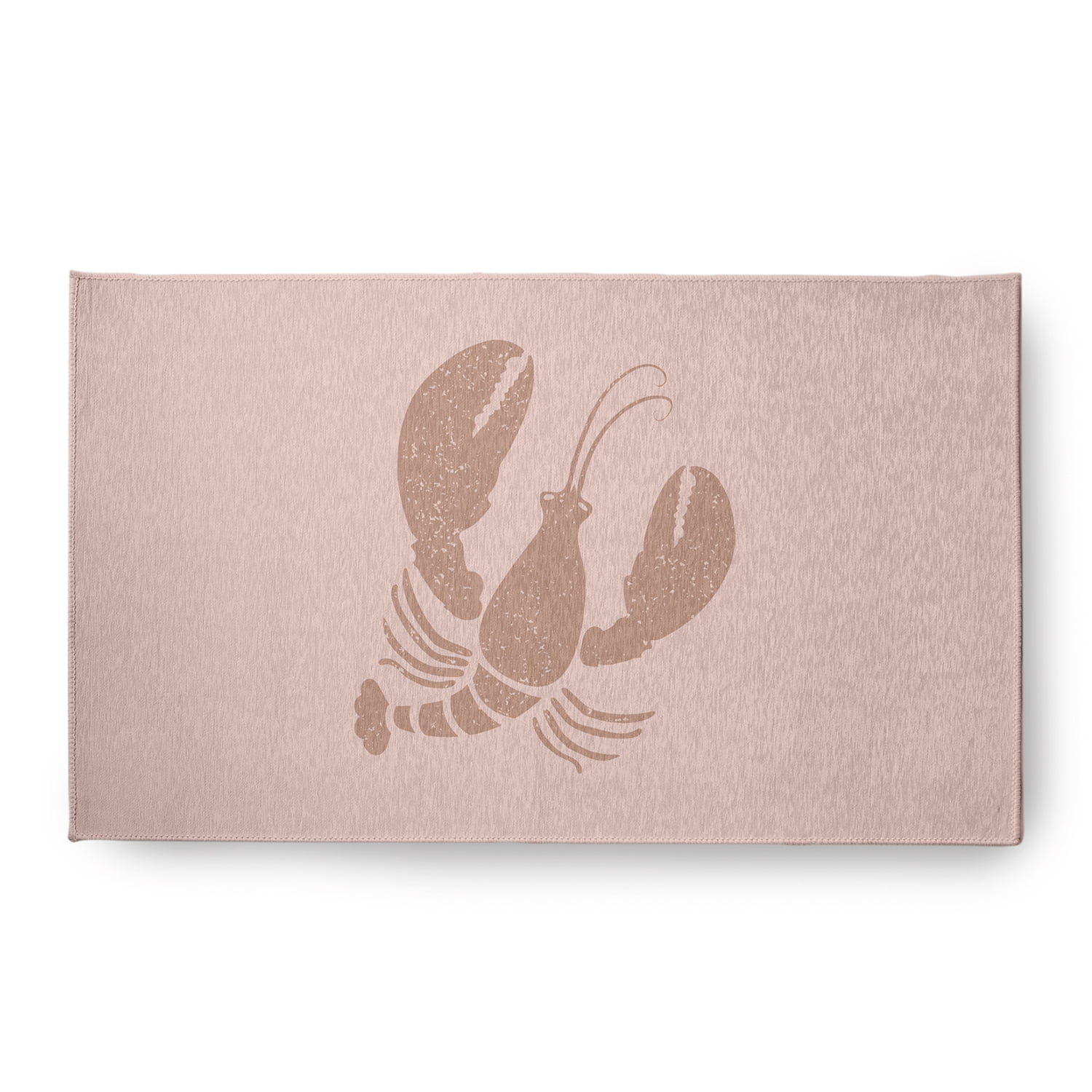 Simply Daisy 18 x 30 Lobster Nautical Chenille Rug, Mauve