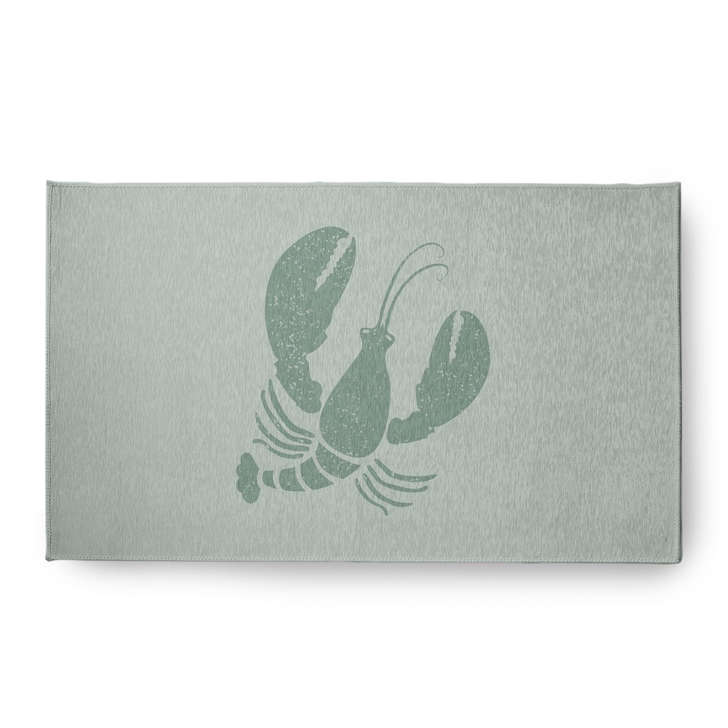 Simply Daisy 18 x 30 Lobster Nautical Chenille Rug, Sage