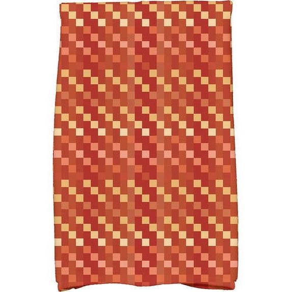 Simply Daisy 18" x 30" Mad for Plaid Geometric Print Kitchen Towel