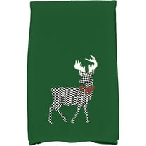 Simply Daisy 18" x 30" Merry Deer Holiday Animal Print Kitchen Towel