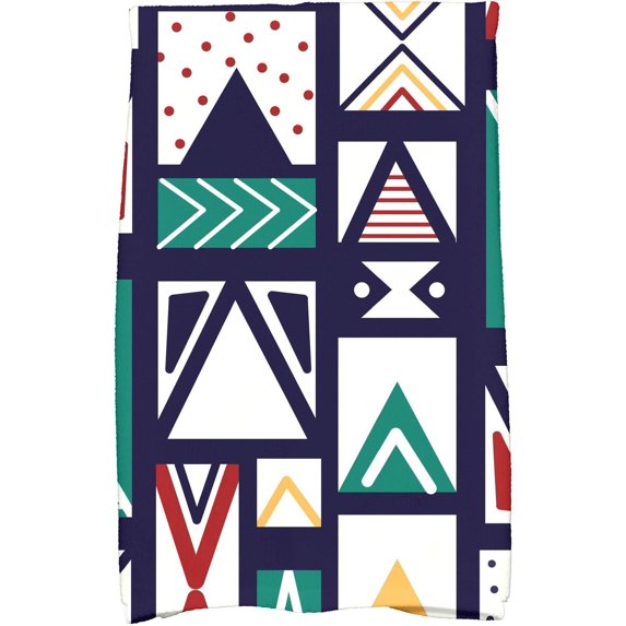 Simply Daisy 18" x 30" Merry Susan Holiday Geometric Print Kitchen Towel