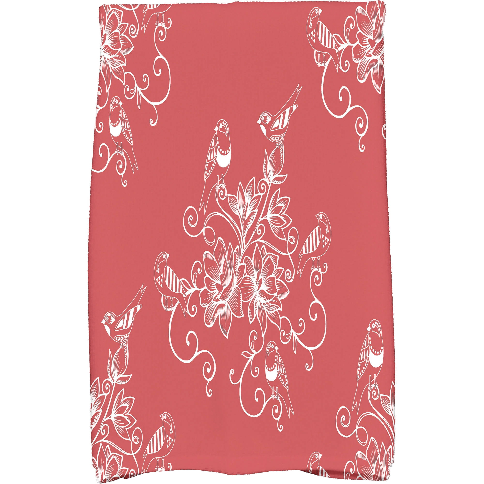 Simply Daisy 18" x 30" Morning Birds Floral Print Kitchen Towel
