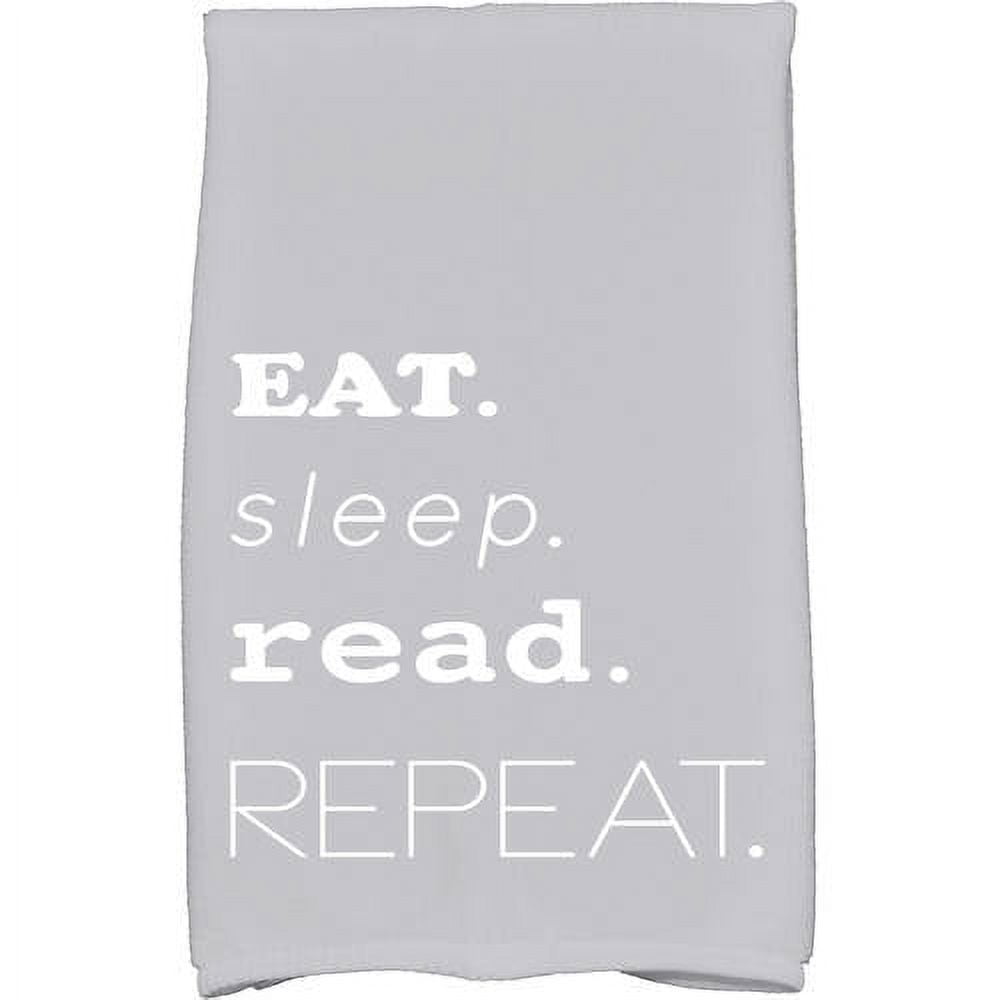 Simply Daisy 18" x 30" My Mantra Word Print Kitchen Towel