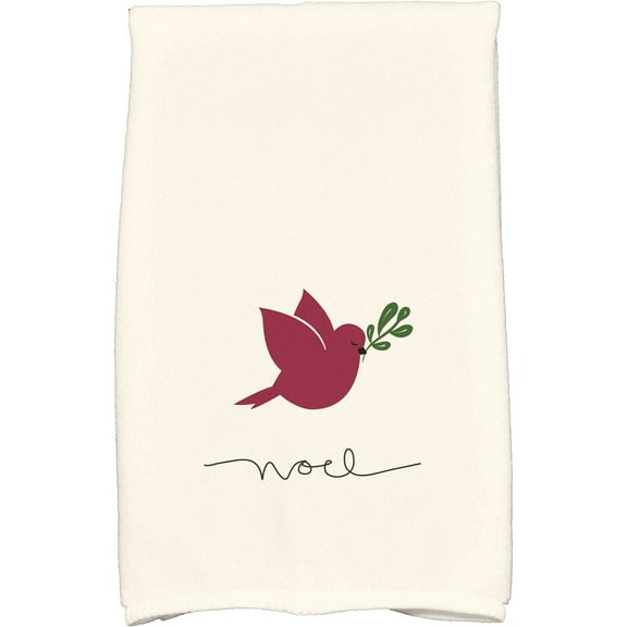 Simply Daisy 18" x 30" Noel Bird Holiday Animal Print Kitchen Towel
