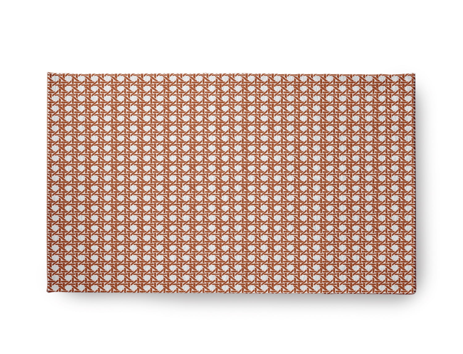 Simply Daisy 18" x 30" Nutmeg Rattan GeometricIndoor/outdoor Rug